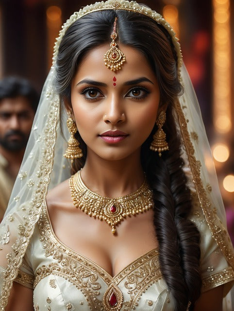 Asian girl in a traditional dress