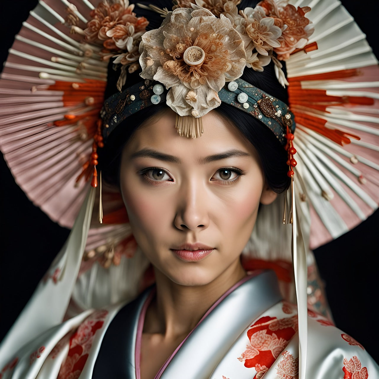 A Japanese lady as a symbol of cultures and languages 